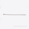 3mm 4mm 5mm Brass Zircon Tennis Chain Bracelet